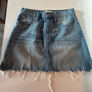 Madewell denim skirt